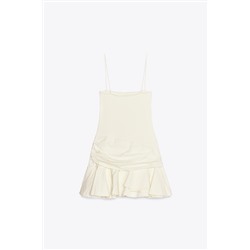 VOLUMINOUS COMBINED SHORT DRESS
