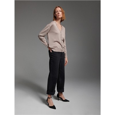 Leichte Strickjacke aus Viskosemischung