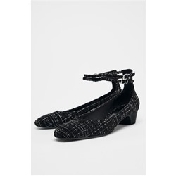 FABRIC HIGH-HEEL SHOES