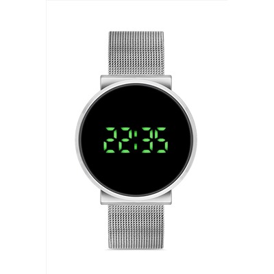 Aqua Di Polo 1987 Kadın Gümüş Hasır Dijital Led Kol Saati Apwg028301 APWG0283