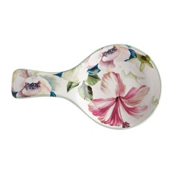 Подставка под ложку, 24 см, керамика, белая, Магнолия, Magnolia, 60593
