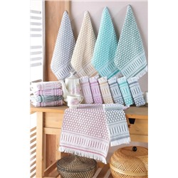 Mariva home Ephesus | 6'lı 30x50 Cm El Ve Yüz Havlu Seti | Mutfak Havlusu 54126