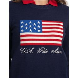 FLAG CREW NECK SWEATER