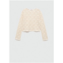 Jersey crochet flores