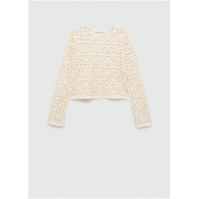 Jersey crochet flores