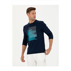 Pierre Cardin PİERRE CARDİN ERKEK REGULAR FİT O YAKA SWEATSHIRT VERDA G021SZ082.000.1696205 033 LACİVERT