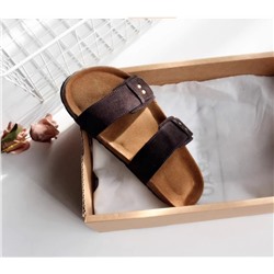 Босоножки женские Birkenstock*s из натуральной коровьей замши 2025 года