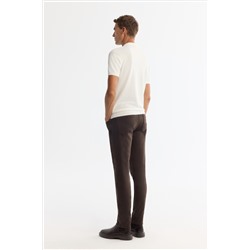 Ekru Polo Yaka Fermuarlı Rayon Triko T-Shirt