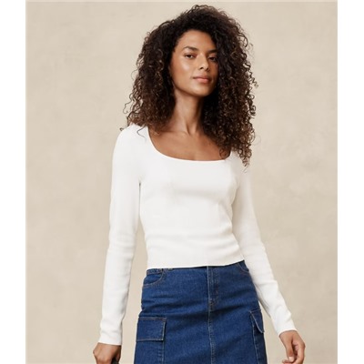 Square-Neck Sweater