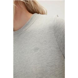 Bad Bear, Lily Dress Gri Melanj Kadın Elbise T-shirt
