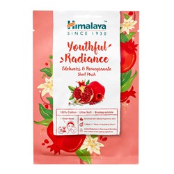 HIMALAYA Fabric mask Тканевая маска сияние молодости с эдельвейсом и гранатом 30мл