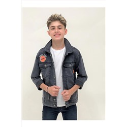 AHENGİM Kids Erkek Çocuk Kot Ceket Erkek Çocuk Ceket Ak22366123 1-2-10001166