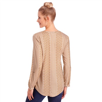 Damen Bluse mit krempelbaren Ärmeln