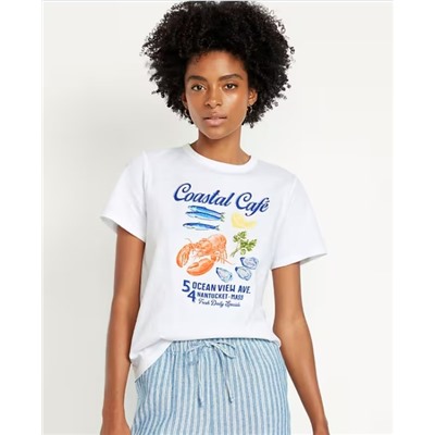 EveryWear Crew-Neck Graphic T-Shirt