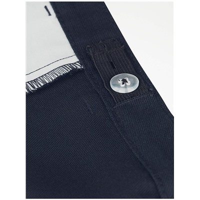 Boys Navy Regular Leg School Trousers 2 Pack