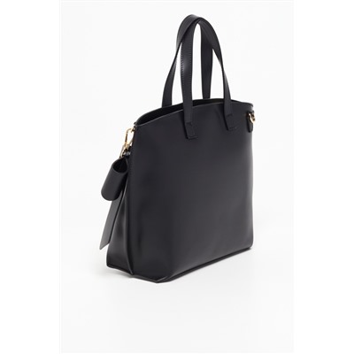 Bolso de piel Mini Lila Negro