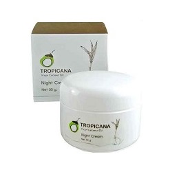 Кокосовый ночной крем для лица Tropicana.