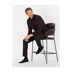 Pierre Cardin Bordo Regular Fit Uzun Kollu Gömlek Moda Yıldırım G021SZ004.000.1460947.VR000