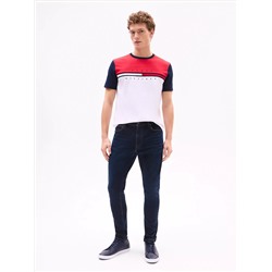 Colorblock Flag Stripe Logo T-Shirt