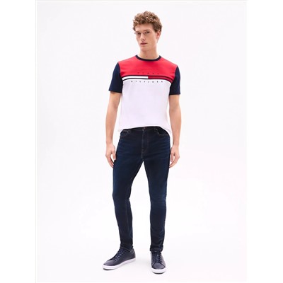 Colorblock Flag Stripe Logo T-Shirt