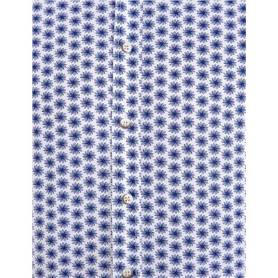 Lacivert Slim Fit Uzun Kollu Gömlek