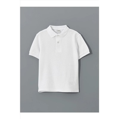 LC Waikiki, LCW Kids Polo Yaka Dokulu Erkek Çocuk Tişört