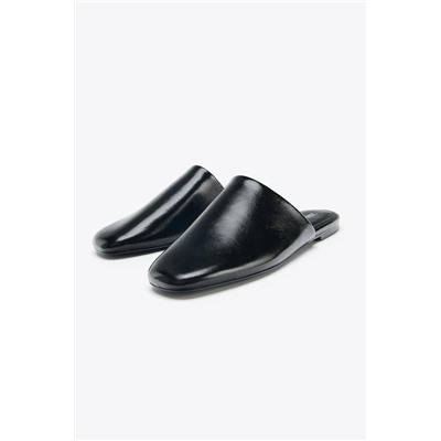 LEATHER SLINGBACK SHOES