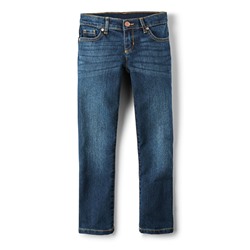 Girls Basic Skinny Jeans - Medium Blue Wash