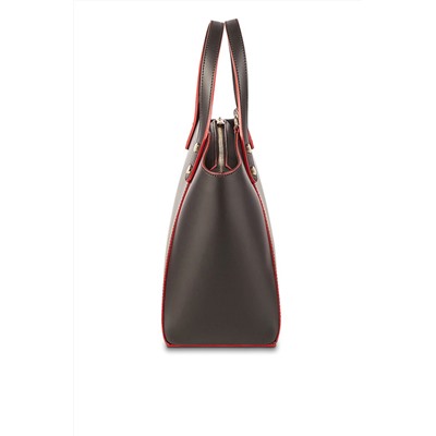 Bolso de piel Parl Negro y rojo
