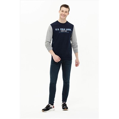 Erkek Lacivert Kapüşonlu Sweatshirt