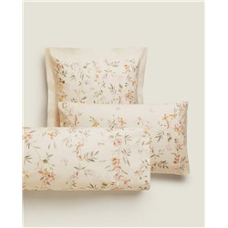 FLOWER AND BUTTERFLY PRINT PILLOWCASE