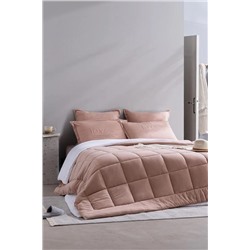 Bobigny SuperSoft Tek Kişilik Comforter Set - Pudra