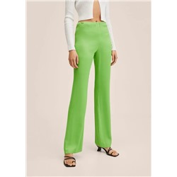 Pantalón recto fluido -  Mujer | MANGO OUTLET Melilla