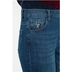 Kadın Koyu Mavi Jean Pantolon