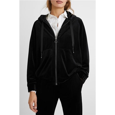 Chaqueta pana aterciopelada