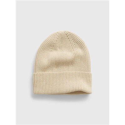 Organic Cotton Ribbed Beanie