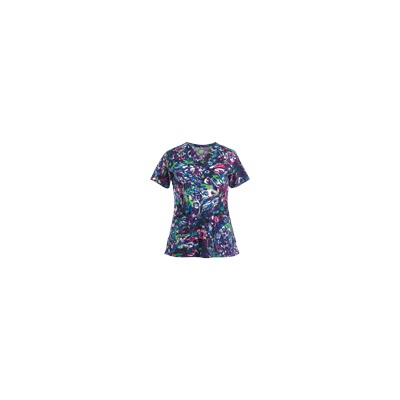 WonderWink Scrubs WonderFLEX Lady Fly By Print Top