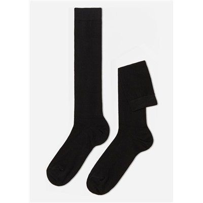 Lange Herrensocken aus Winterbaumwolle