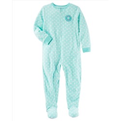 1-Piece Snowflake Microfleece PJs