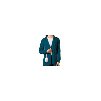 Cherokee Workwear Scrubs V-Neck Cardigan Warm-Up Jacket
