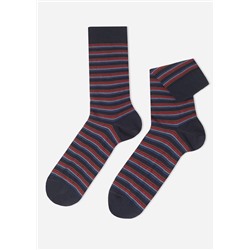 Kurze Herrensocken mit Streifenmuster
