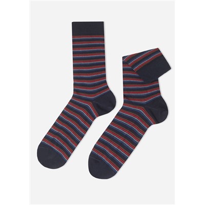 Kurze Herrensocken mit Streifenmuster