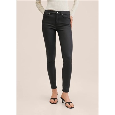 Vaqueros skinny push-up encerados -  Mujer | MANGO OUTLET España