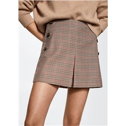 Minifalda pata de gallo -  Mujer | MANGO OUTLET Melilla