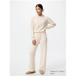 Моющиеся трикотажные брюки с косами