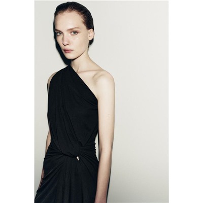 ZW COLLECTION DRAPED ASYMMETRIC DRESS