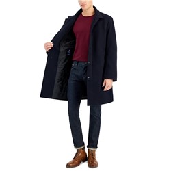 Nautica Men's Classic-Fit Bib Wool Blend Overcoat