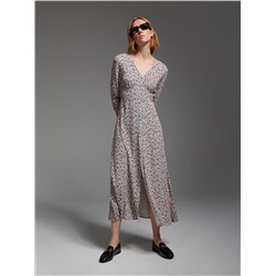 Viskose Kleid mit Muster
