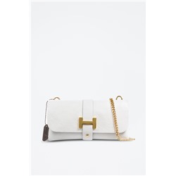 Bandolera de piel - Blanco - Firenze Artegiani