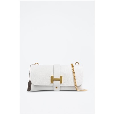 Bandolera de piel - Blanco - Firenze Artegiani
